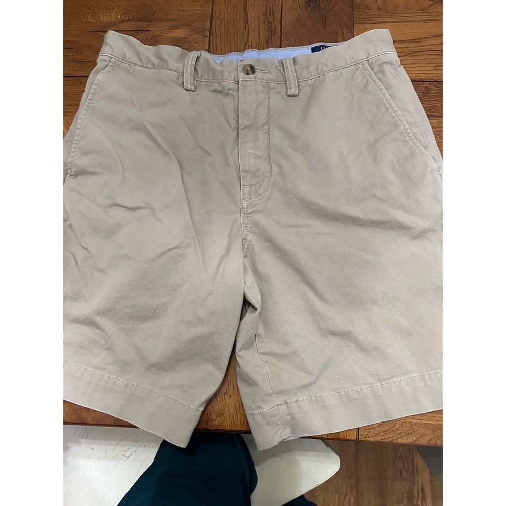 polo ralph lauren stretch classic fit khaki shorts 31‎